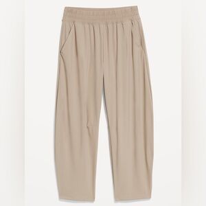 High waisted sleek tech barrel ankle pants